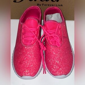 Hot Pink Glitter Shoes